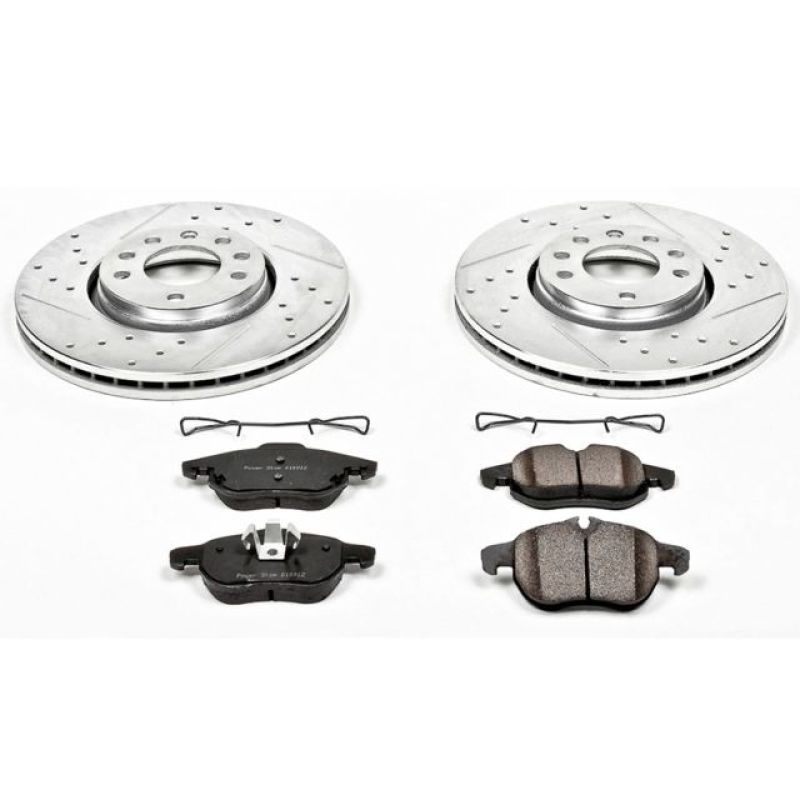 Power Stop 03-11 Saab 9-3 Front Z23 Evolution Sport Brake Kit Brake Kits - Performance D&S PowerStop