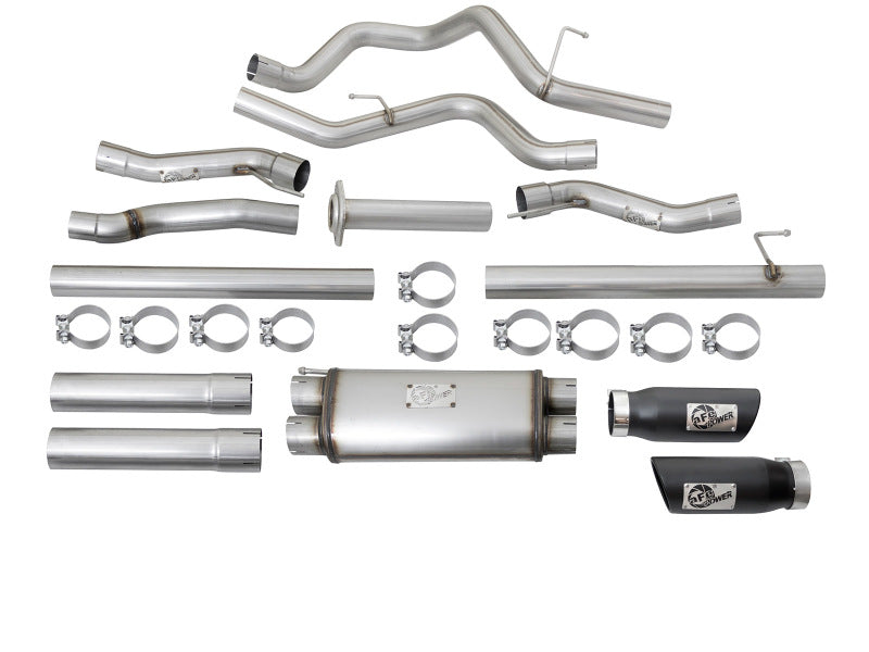 aFe MACHForce XP 3in 409-SS Exhaust Cat-Back 2017 Ford F-150 Raptor V6-3.5L (tt) w/ Black Tip Catback aFe