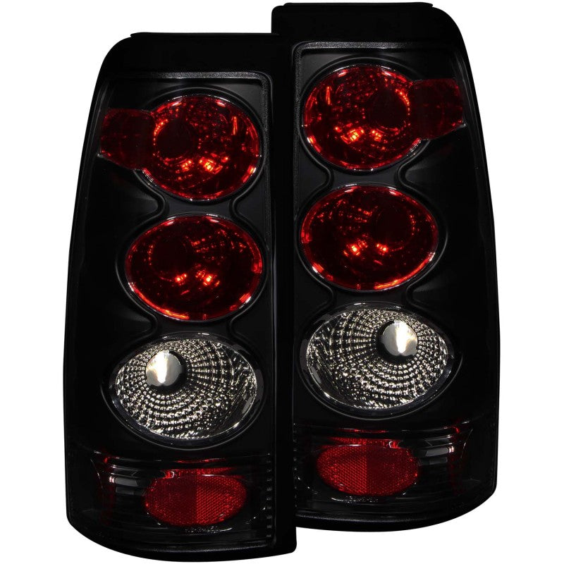 ANZO 1999-2002 Chevrolet Silverado 1500 Taillights Dark Smoke Tail Lights ANZO