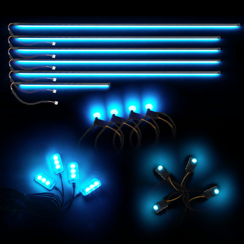Oracle Lighting Dynamic Colorshift 18 Piece Universal Full LED Interior Dash Board Kit Light Strip LED ORACLE Lighting