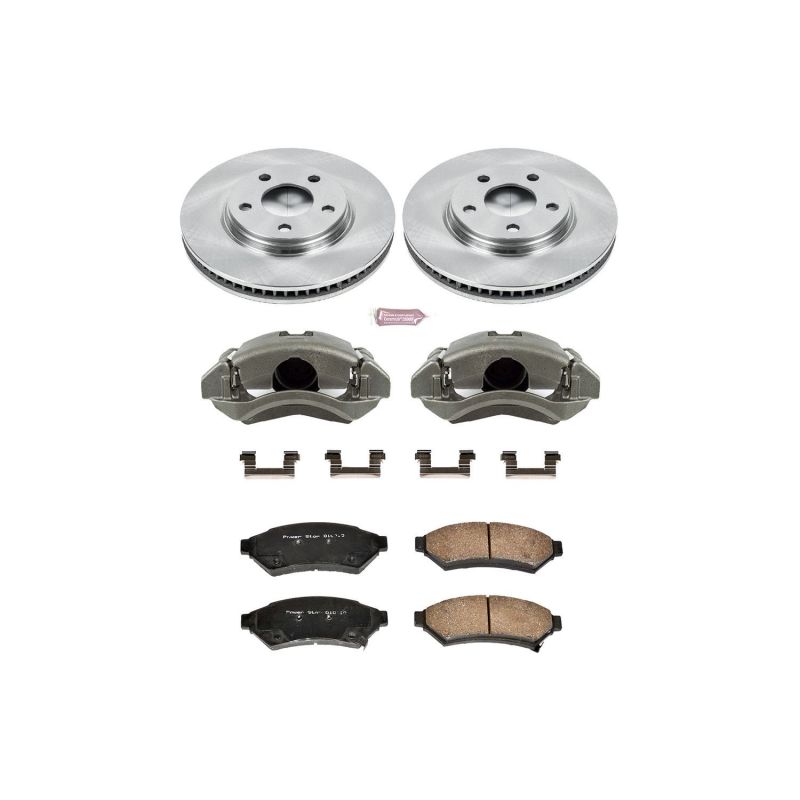 Power Stop 05-09 Buick Allure Front Autospecialty Brake Kit w/Calipers Brake Kits - OE PowerStop