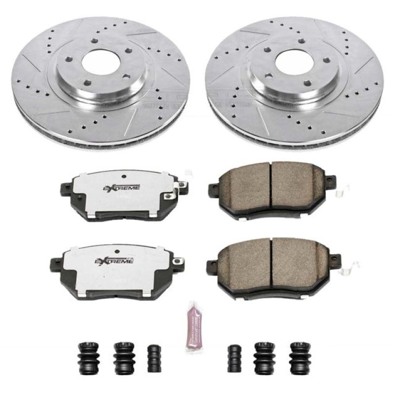 Power Stop 03-05 Infiniti FX35 Front Z26 Street Warrior Brake Kit Brake Kits - Performance D&S PowerStop