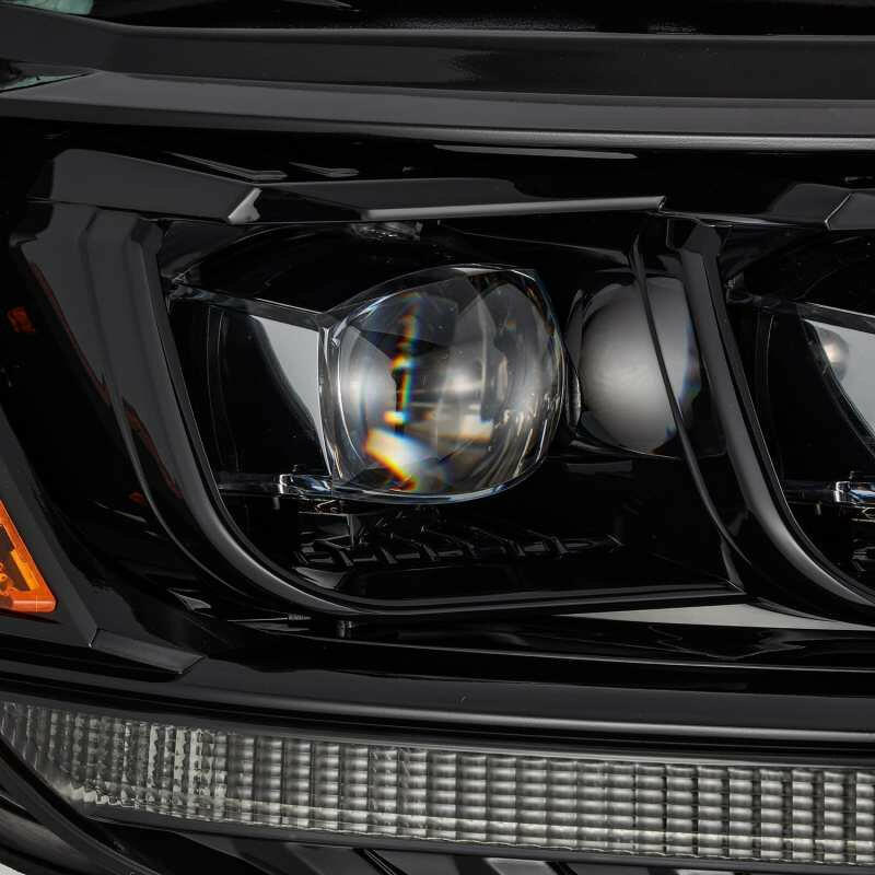 AlphaRex 19-21 Ford Ranger NOVA LED Proj Headlight Plnk Style Alpha Blk w/Activ Light/Seq Signal/DRL Headlights AlphaRex
