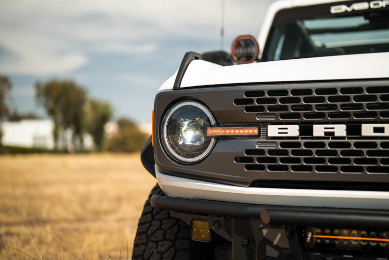 DV8 Offroad 2021-2025 Ford Bronco Black Headlights Headlights DV8 Offroad