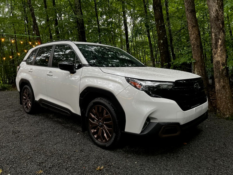 Rally Armor 2025 Subaru Forester Black UR Mud Flap w/Grey Logo Mud Flaps Rally Armor