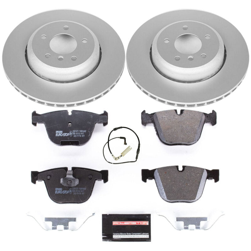 Power Stop 08-10 BMW 535i Rear Euro-Stop Brake Kit Brake Kits - OE PowerStop