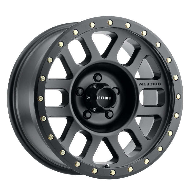 Method MR309 Grid 17x8.5 0mm Offset 5x5 94mm CB Matte Black Wheel Wheels - Cast Method Wheels