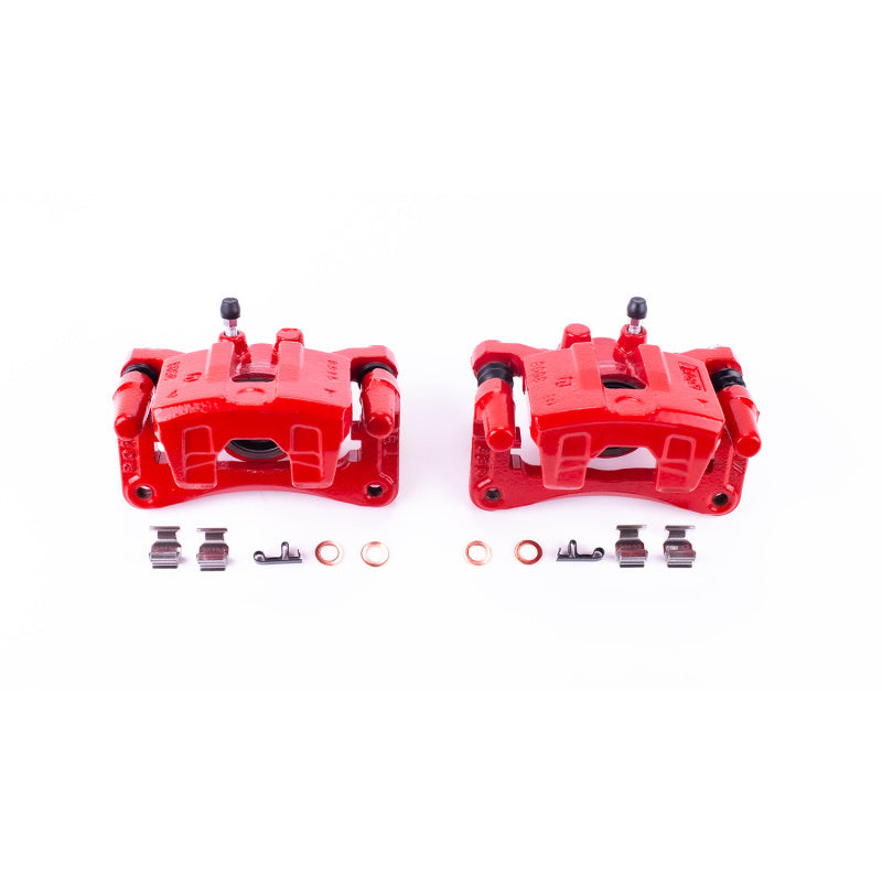 Power Stop 12-14 Chrysler 200 Rear Red Calipers w/Brackets - Pair Brake Calipers - Perf PowerStop