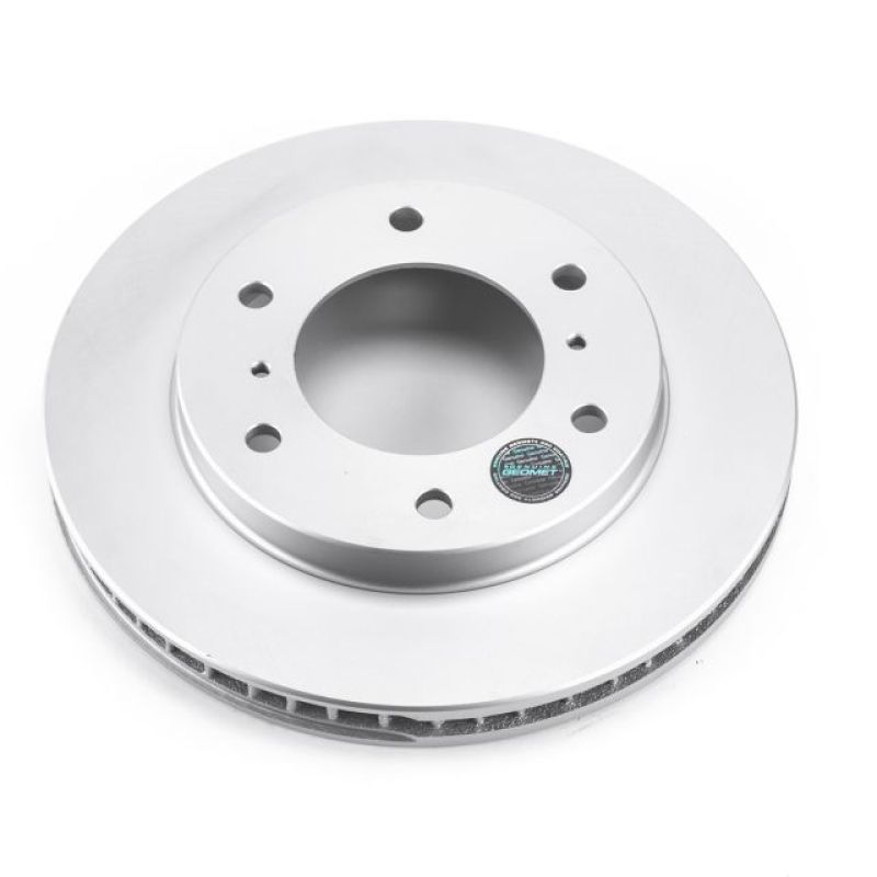 Power Stop 00-06 Mitsubishi Montero Front Evolution Geomet Coated Rotor Brake Rotors - OE - Cryo PowerStop