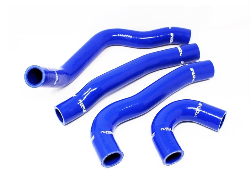 Torque Solution 08-15 Mitsubishi Evolution X Silicone Radiator Hose Kit - Blue Radiator Hoses Torque Solution