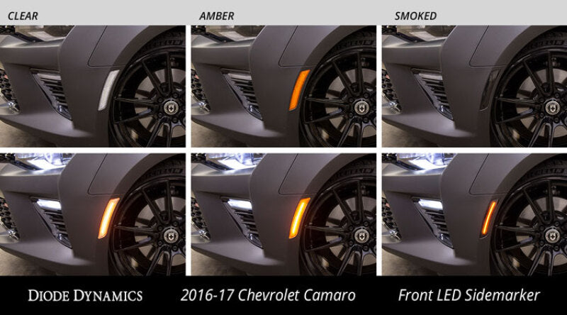 Diode Dynamics 16-21 Chevrolet Camaro LED Sidemarkers - Amber/ - Red (set) Light Accessories and Wiring Diode Dynamics