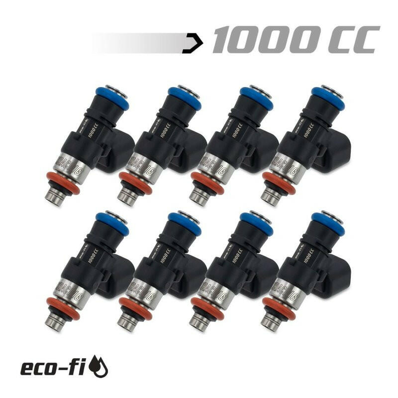 BLOX Racing Eco-Fi Street Injectors 1000cc/min GM LS3/LS7 (Set of 8) Fuel Injectors - Single BLOX Racing