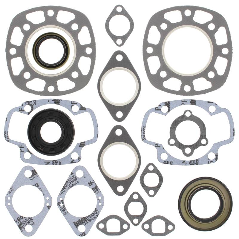 Vertex Gaskets 78-80 Kawasaki Invader Liquid LC/2 Complete Gasket Kit w/ Oil Seals Engine Hardware Vertex Pistons