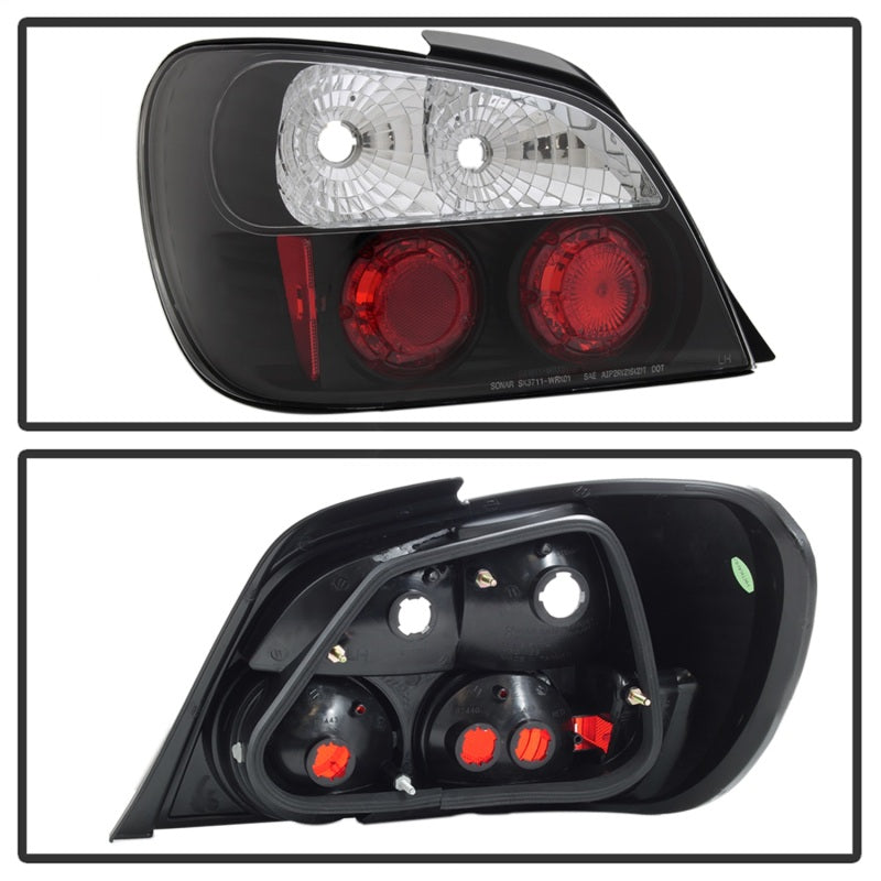 Spyder Subaru Impreza WRX/Sti 02-03 4Dr (Not Fit Wagon)Euro Style Tail Lights Black ALT-YD-SI01-BK Tail Lights SPYDER
