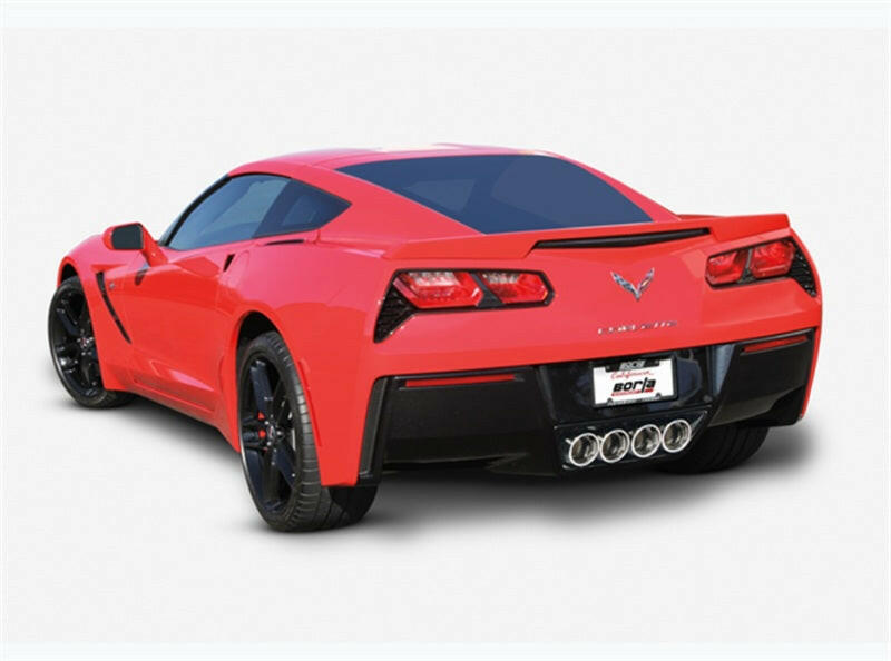 Borla 2014 Chevy Corvette C7 w/ AFM w/o NPP Atak Rear Section Exhuast Quad Rd Rl IC Tips Catback Borla