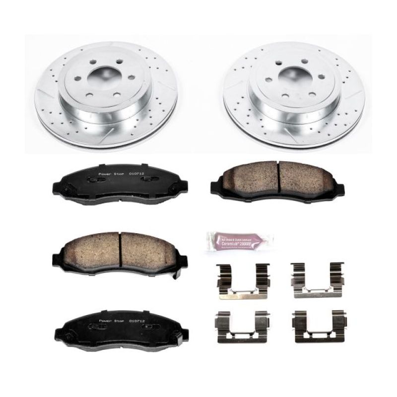 Power Stop 03-04 Dodge Dakota Front Z23 Evolution Sport Brake Kit Brake Kits - Performance D&S PowerStop