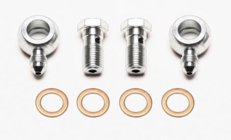 Wilwood Banjo Fitting Kit -3 male to 7/16 Banjo Bolts & Crush Washers (2 qty) Brake Hardware Wilwood