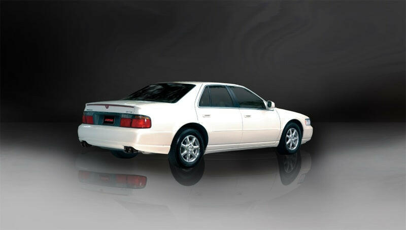 Corsa 98-03 Cadillac Seville 4.6L 2.5in Cat-Back Dual Rear w Twin 35in Black Pro-Series Tips Catback CORSA Performance