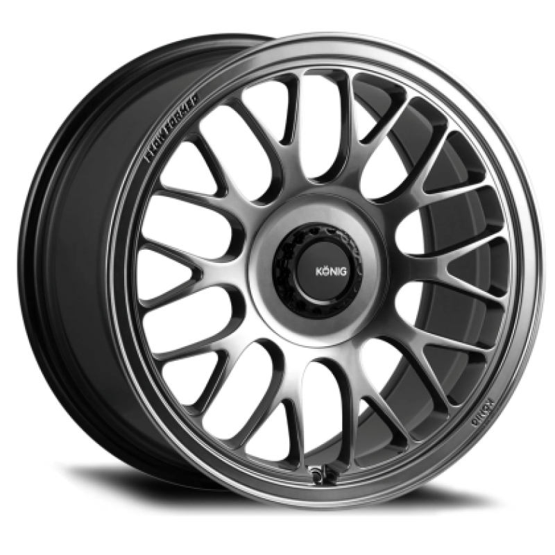 Konig MRK1 15x7 4x100 ET35 Hyper Carbon Wheel w/ Gloss Black Gear Cap/Logo/Cover Plate Wheels - Cast Konig