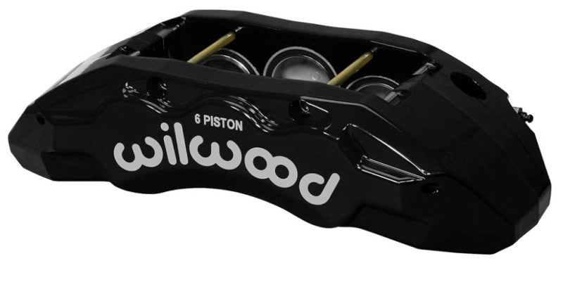 Wilwood Caliper-TX6R- R/H - Black 2.00/1.88/1.88in Pistons 1.50in Disc Brake Calipers - Perf Wilwood