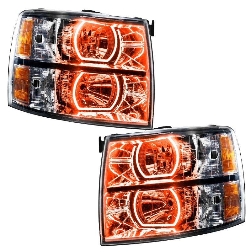 Oracle 07-13 Chevrolet Silverado SMD HL - Square - ColorSHIFT w/ BC1 Controller Headlights ORACLE Lighting