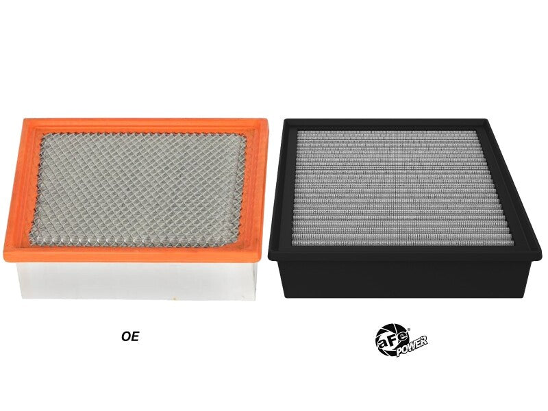 aFe Magnum FLOW OE Replacement Air Filter w/ Pro DRY S GM Diesel Trucks 17-19 V8-6.6L (td) L5P Air Filters - Direct Fit aFe