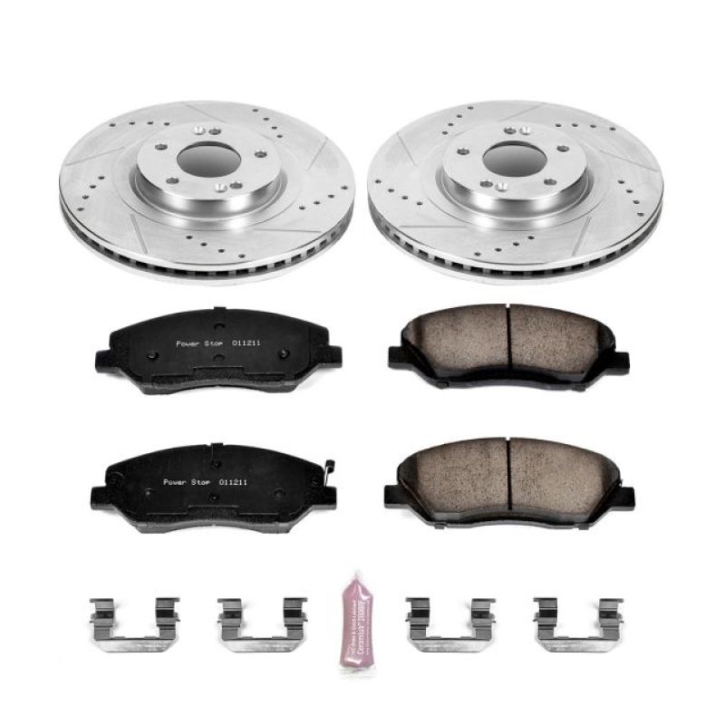 Power Stop 13-16 Hyundai Santa Fe Front Z23 Evolution Sport Brake Kit Brake Kits - Performance D&S PowerStop