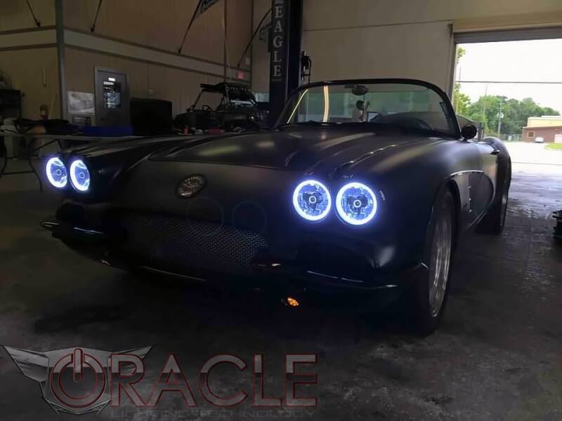 Oracle Pre-Installed Lights 5.75 IN. Sealed Beam - ColorSHIFT Halo Headlights ORACLE Lighting