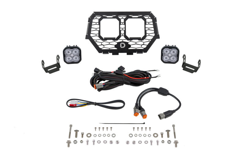 Diode Dynamics 2014-2018 Polaris RZR XP Stage Series LED Grille Kit - Pro White Fog Grilles Diode Dynamics