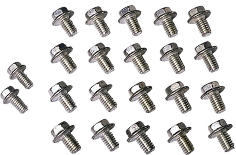 Moroso Chevrolet Small Block/Oldsmobile Self Locking Oil Pan Bolts - Set of 18 Bolts Moroso
