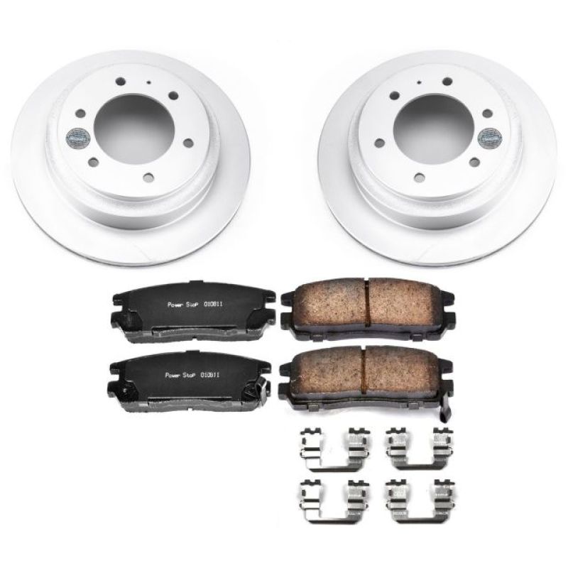 Power Stop 96-99 Acura SLX Rear Z17 Evolution Geomet Coated Brake Kit Brake Kits - Performance Blank PowerStop
