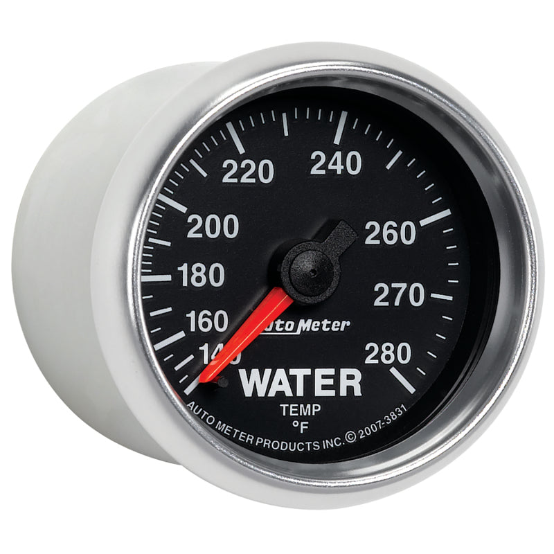 AutoMeter Gauge Water Temp 2-1/16in. 140-280 Deg. F Mechanical Gs Gauges AutoMeter