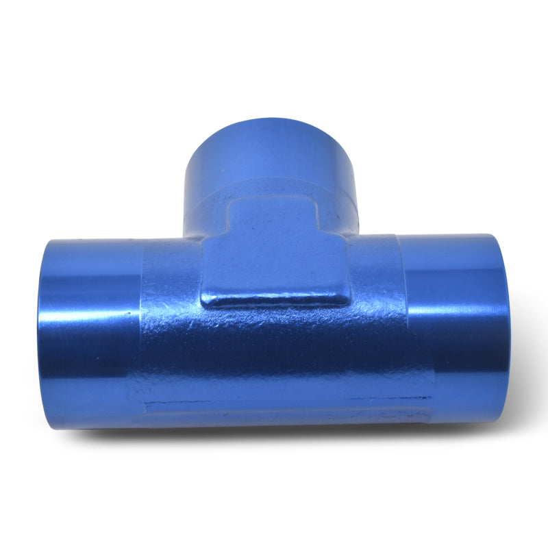 Russell Performance 3/8in Female Pipe Tee Fitting (Blue) Fittings Russell