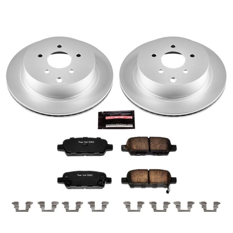 Power Stop 03-12 Infiniti FX35 Rear Z17 Evolution Geomet Coated Brake Kit Brake Kits - Performance Blank PowerStop