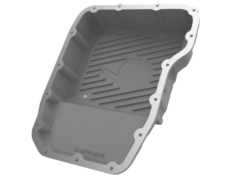 aFe Transmission Pan Raw w/ Machined Fins 13-19 Dodge Diesel Trucks L6-6.7L (td) Diff Covers aFe