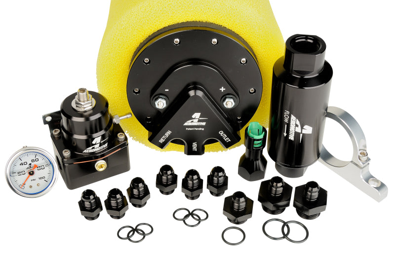 Aeromotive Phantom 340 Fuel System - Return Style w/3/8in Quick Connect Fuel Systems Aeromotive