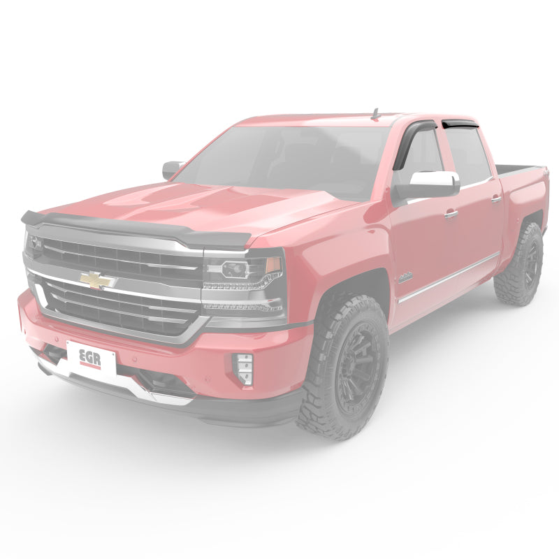 EGR 14+ Chev Silverado Ext Cab Tape-On Window Visors - Set of 4 Wind Deflectors EGR
