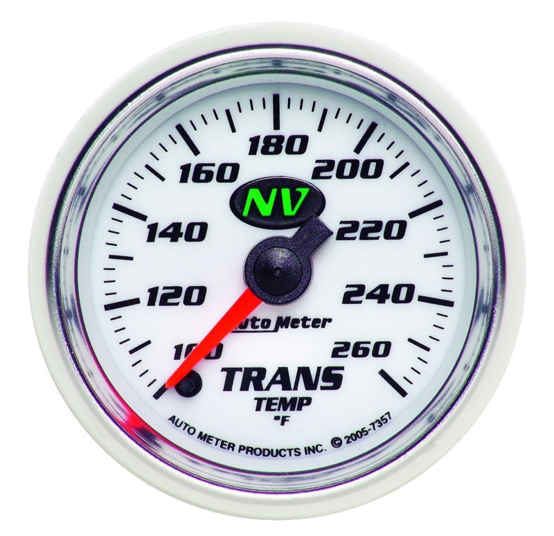 Autometer NV 2-1/16in 100-260 Deg F Digital Stepper Motor Transmission Temp Gauge Gauges AutoMeter