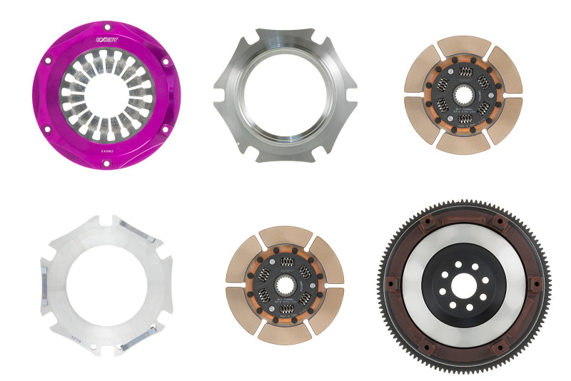 Exedy 1991-1992 Toyota Supra Hyper Twin Cerametallic Clutch Sprung Center Disc Pull Type Cover Clutch Kits - Multi Exedy