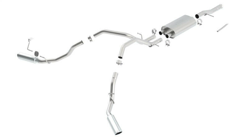 Borla 09-12 Chevrolet Silverado / 09-12 GMC Sierra 1500 WT/SLE/LT 4.8L/5.3L/6.0L SS Catback Exhaust Catback Borla