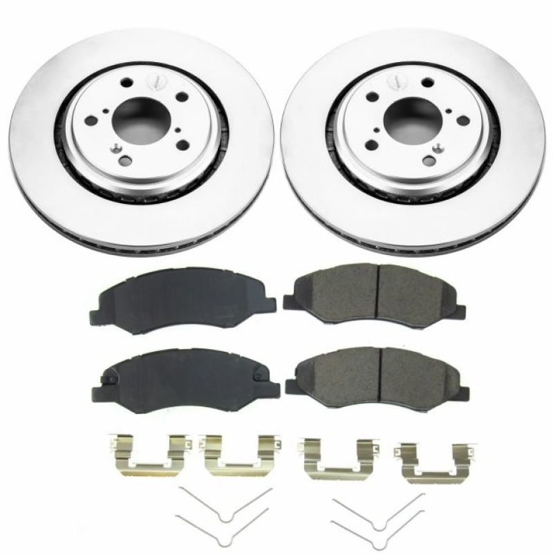 Power Stop 18-19 Honda Odyssey Front Z17 Evolution Geomet Coated Brake Kit Brake Kits - Performance Blank PowerStop