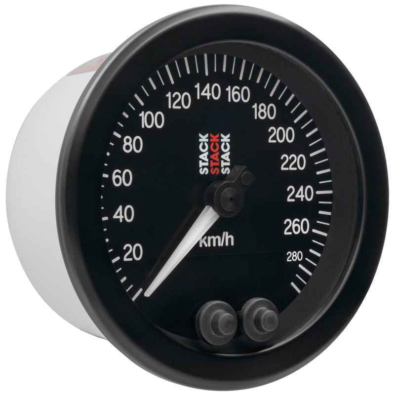 Autometer Stack Instruments 88mm 0-290 KM/H GPS Speedometer - Black Gauges AutoMeter