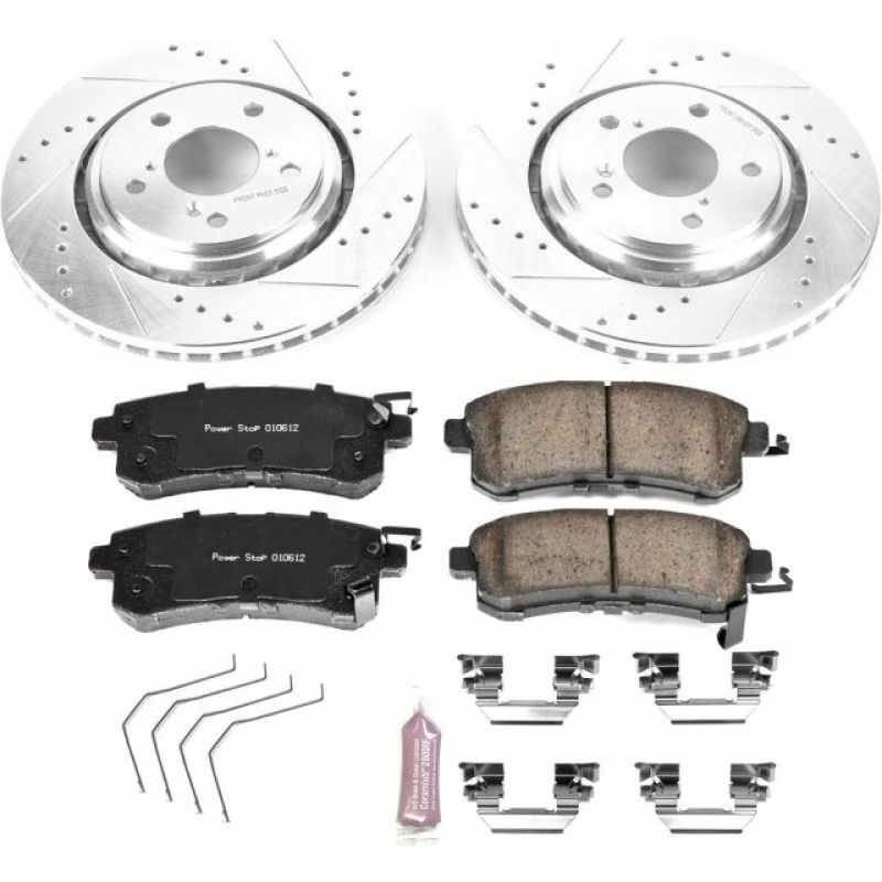 Power Stop 15-17 Honda Odyssey Front Z23 Evolution Sport Brake Kit Brake Kits - Performance D&S PowerStop