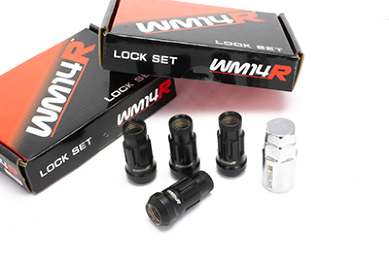 Wheel Mate WM14R 14x1.50 Wheel Locks Black 4 PCS Lug Nuts Wheel Mate