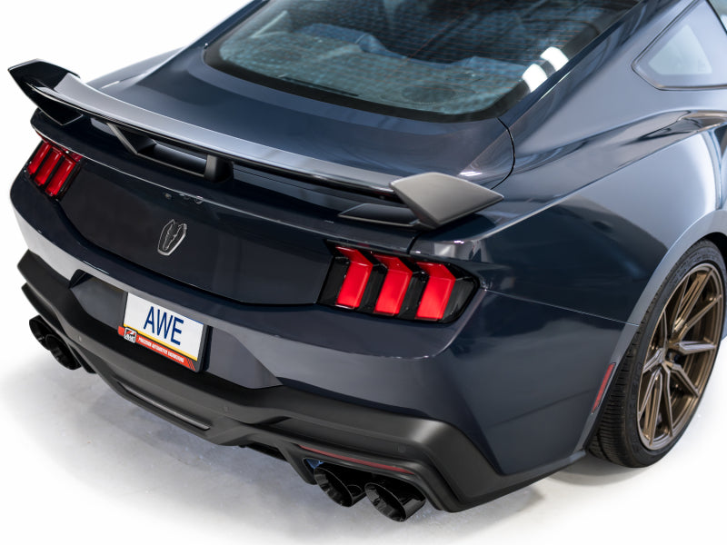 AWE 2024 Ford Mustang Dark Horse S650 RWD SwitchPath Catback Exhaust w/ Quad Diamond Black Tips Catback AWE Tuning