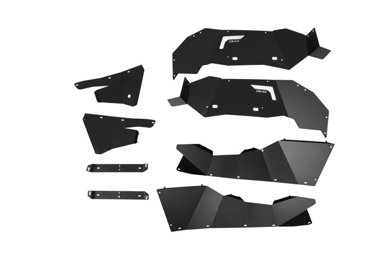 DV8 21-25 Ford Bronco Rear Aluminum Inner Fenders - Black Wheel Well Liners DV8 Offroad