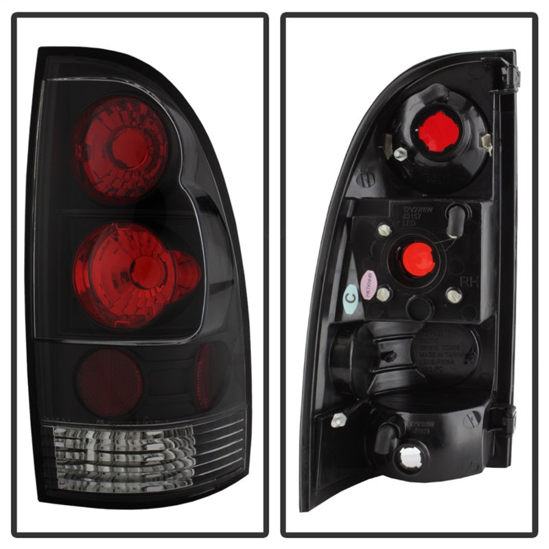 Spyder Toyota Tacoma 05-15 Euro Style Tail Lights Black ALT-YD-TT05-BK Tail Lights SPYDER