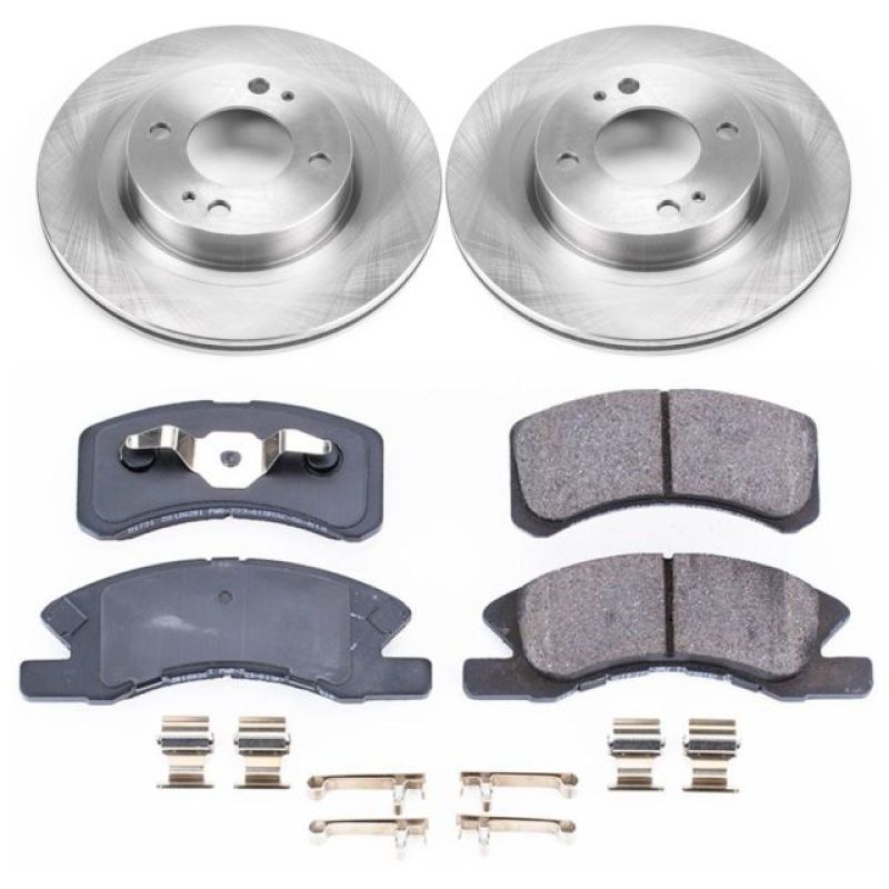 Power Stop 17-18 Mitsubishi Mirage Front Autospecialty Brake Kit Brake Kits - OE PowerStop