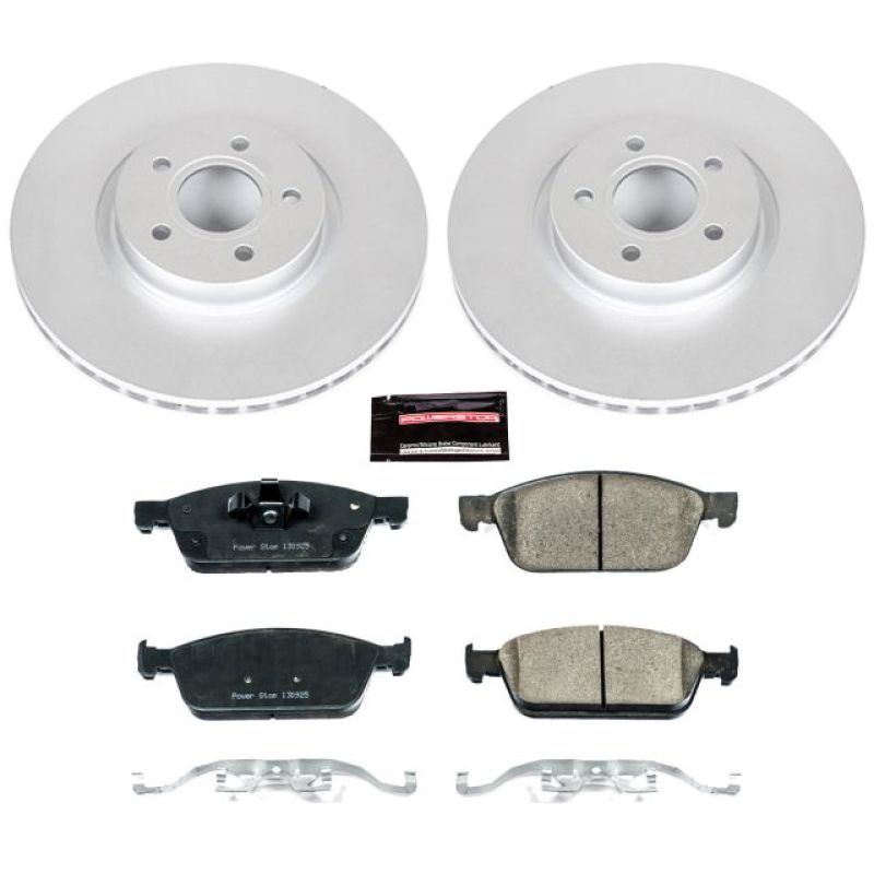 Power Stop 13-19 Ford Escape Front Z23 Evolution Sport Coated Brake Kit Brake Kits - Performance D&S PowerStop