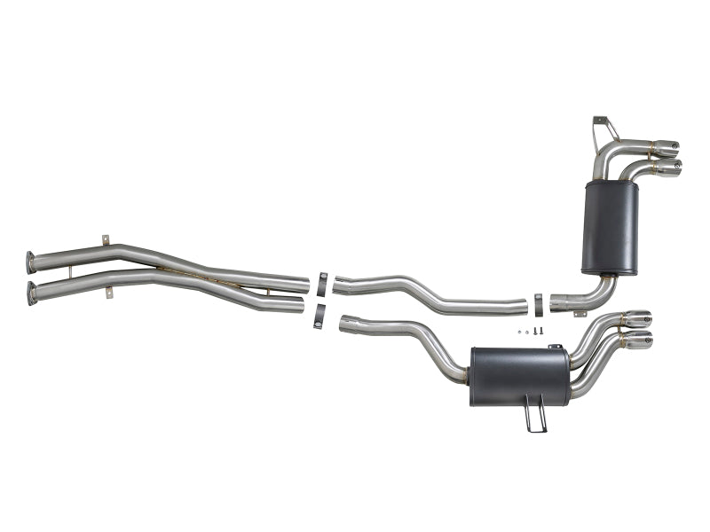aFe MACH Force-Xp 2.5in 304 SS Cat-Back Exhaust w/ Polished Tips 01-06 BMW M3 Catback aFe